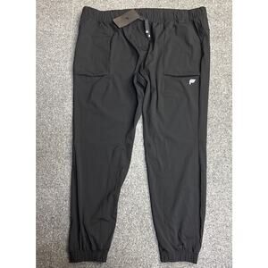 NWT Fabletics Black Men’s 2X The One Jogger Pants Gym Workout Trainer Solid
